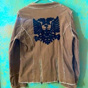 Corduroy Jacket w/ Embroidered Back Design